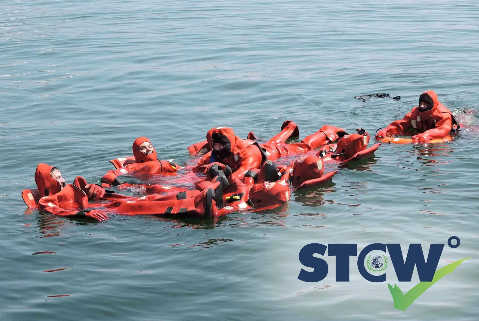 Safety training - liferaft practice